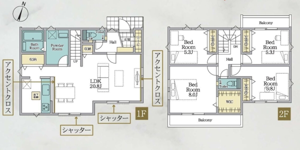 横浜市戸塚区名瀬町　新築戸建　全２棟　１号棟