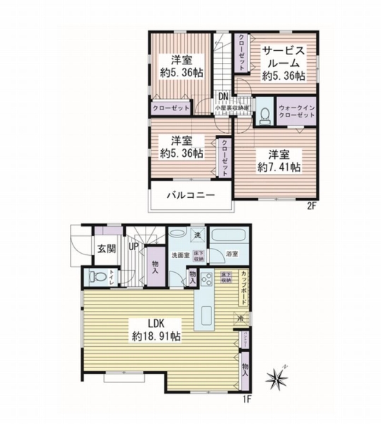大和市南林間8丁目　新築戸建　全3棟　C号棟