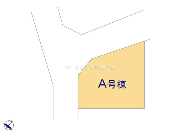 相模原市南区御園3丁目 新築分譲住宅 A号棟(区画図)
