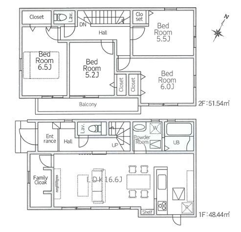 相模原市南区相模台7丁目第1期 新築分譲住宅(間取り)