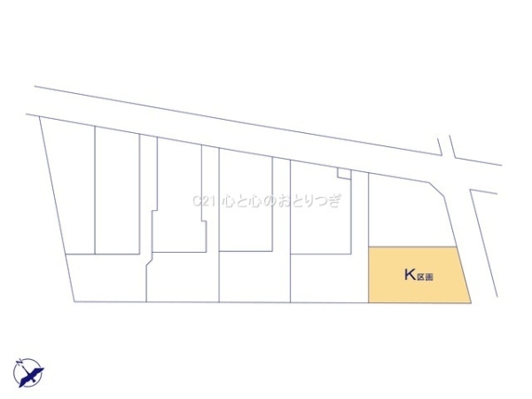 相模原市南区西大沼3丁目　建築条件なし売地　K区画