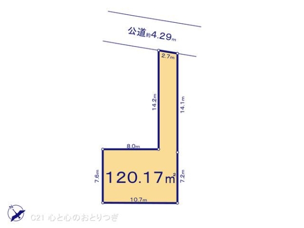 相模原市南区西大沼3丁目　建築条件なし売地　G区画