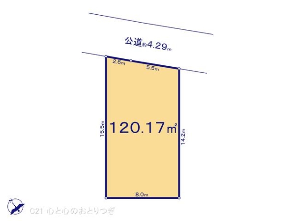相模原市南区西大沼3丁目　建築条件なし売地　F区画