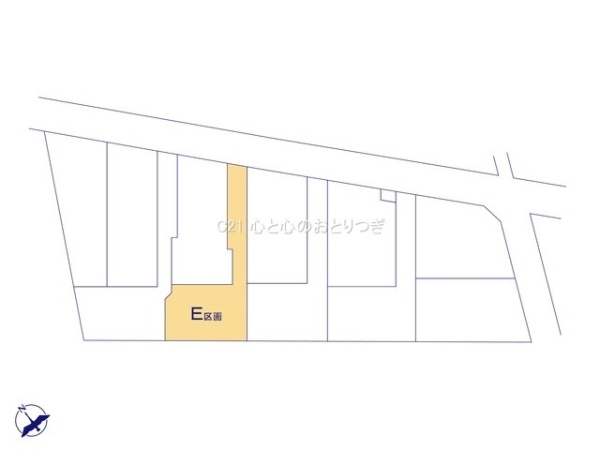 相模原市南区西大沼3丁目　建築条件なし売地　E区画