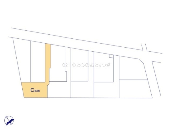 相模原市南区西大沼3丁目　建築条件なし売地　C区画