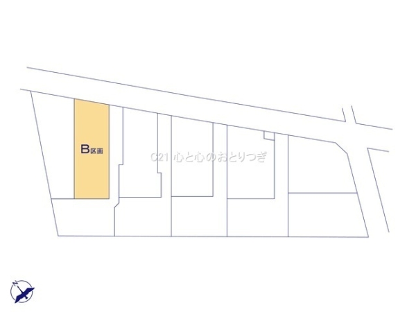 相模原市南区西大沼3丁目　建築条件なし売地　B区画