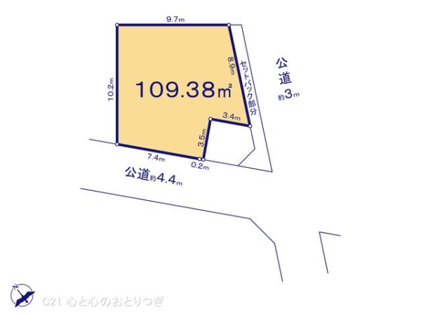 相模原市南区西大沼3丁目　建築条件なし売地　N区画