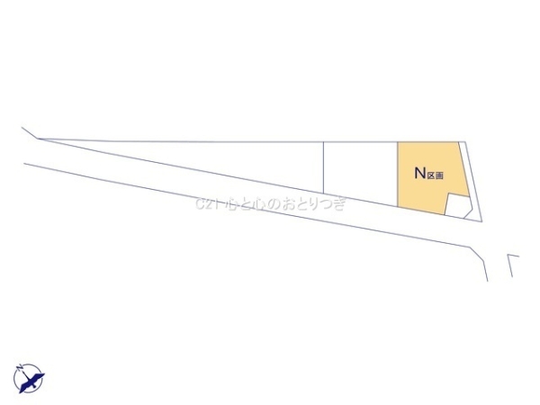 相模原市南区西大沼3丁目　建築条件なし売地　N区画