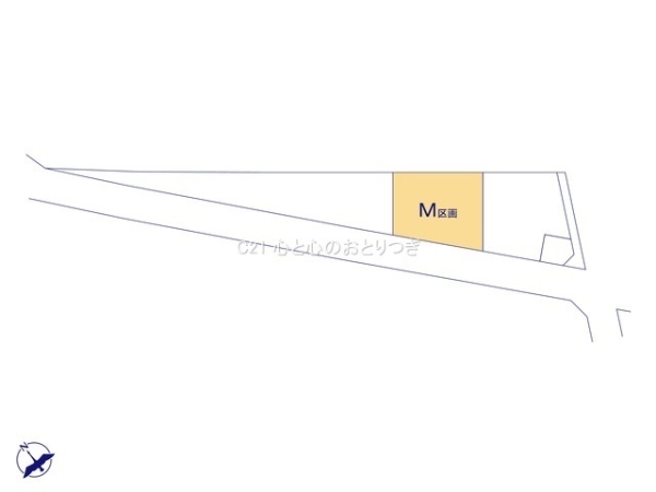 相模原市南区西大沼3丁目　建築条件なし売地　M区画