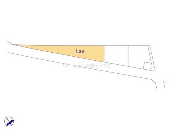 相模原市南区西大沼3丁目　建築条件なし売地　L区画
