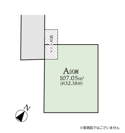 相模原市南区上鶴間6丁目　建築条件なし売地　A区画