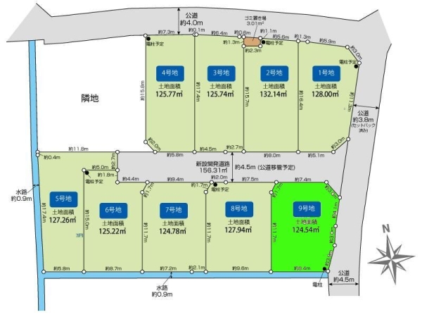相模原市南区新戸 建築条件なし売地 9号地