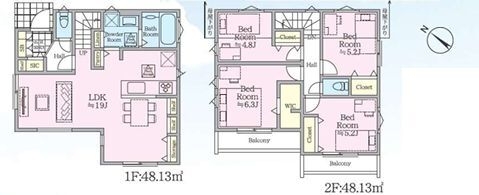 横浜市泉区中田東4丁目　新築戸建　全2棟　2号棟