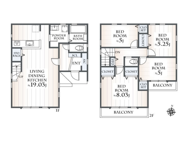 大和市福田2丁目14期　新築分譲住宅　2号棟
