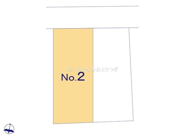 相模原市中央区田名3期　建築条件なし売地　No2