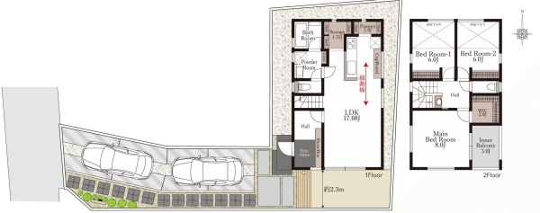 横浜市泉区和泉町　新築戸建　全2棟　2号棟