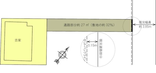 大和市西鶴間2丁目　建築条件なし売地