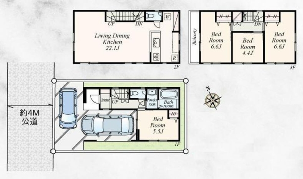 座間市ひばりが丘1丁目 新築分譲住宅 2号棟