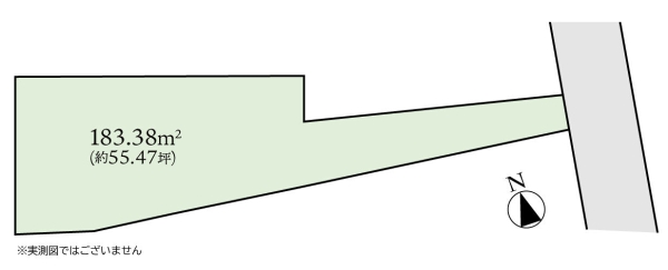 大和市下鶴間 建築条件なし売地