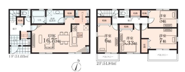 大和市南林間7丁目　新築分譲住宅　2号棟