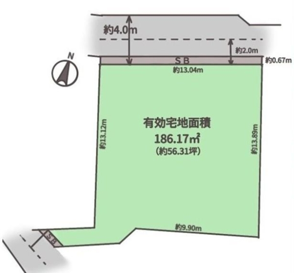 横浜市瀬谷区瀬谷２丁目の土地