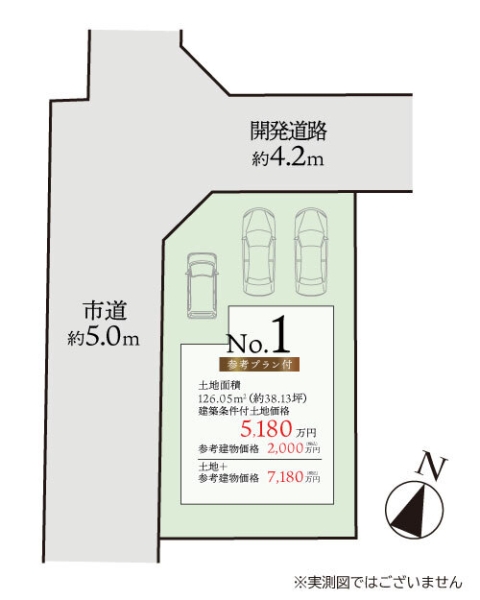 大和市中央林間西5丁目　建築条件付き売地　No1