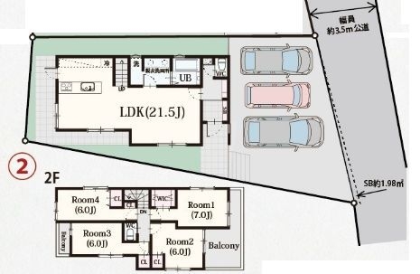横浜市泉区和泉中央北5丁目　新築戸建　全2棟　2号棟