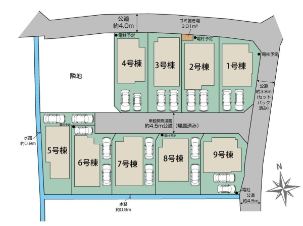 相模原市南区新戸　新築分譲住宅　9号棟