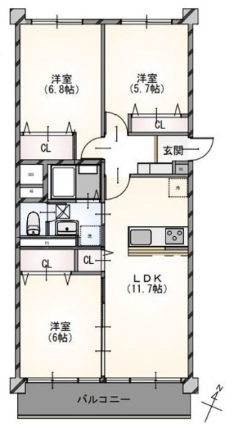 県ドリームハイツ17号棟