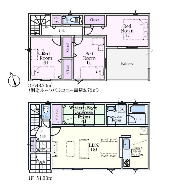 綾瀬市早川　新築戸建　全6棟　6号棟