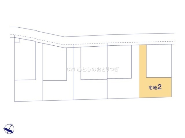 相模原市南区上鶴間2丁目3期　建築条件付き売地　宅地2