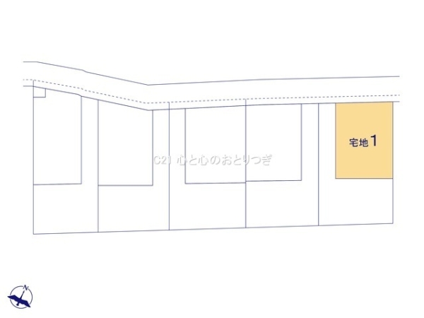 相模原市南区上鶴間2丁目3期　建築条件付き売地　宅地1