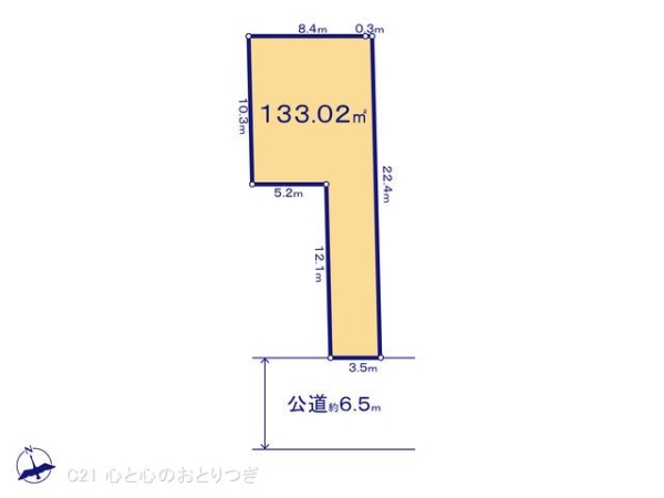 横浜市青葉区美しが丘西2丁目　建築条件付き売地　B区画