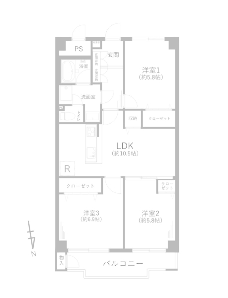 東建座間ハイツ２号棟