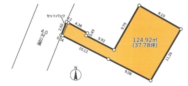 座間市南栗原3丁目 建築条件なし売地