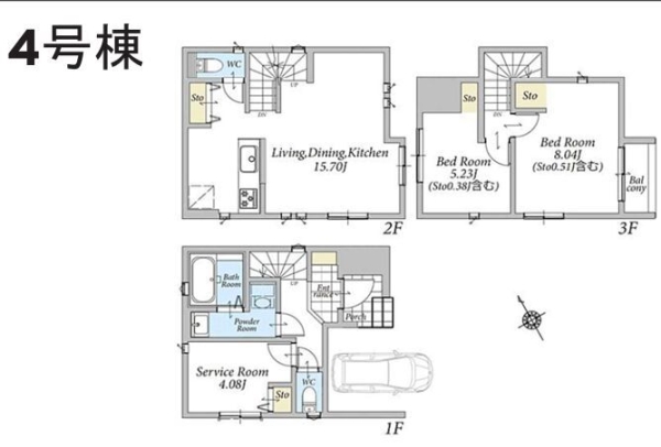 横浜市旭区さちが丘　新築戸建　全6棟　4号棟