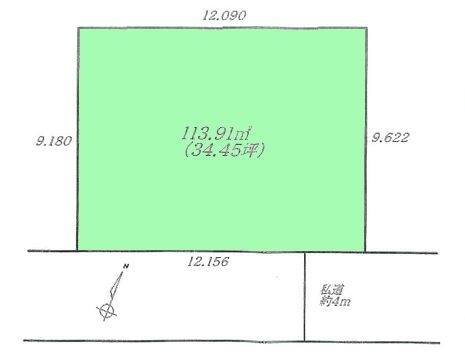 相模原市南区上鶴間8丁目 建築条件なし売地