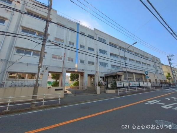 横浜市戸塚区平戸２丁目の土地(横浜市立境木中学校)