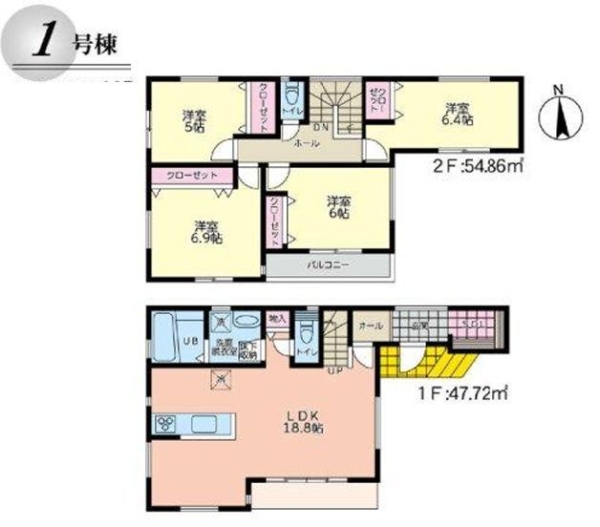 横浜市戸塚区上矢部町　新築戸建　全6棟　1号棟
