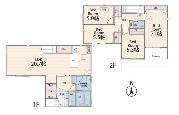 座間市座間1丁目1期　新築分譲住宅　No2