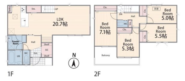座間市座間1丁目1期　新築分譲住宅　No1