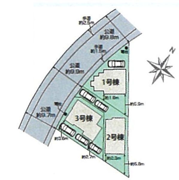 藤沢市円行　新築戸建　全3棟　1号棟
