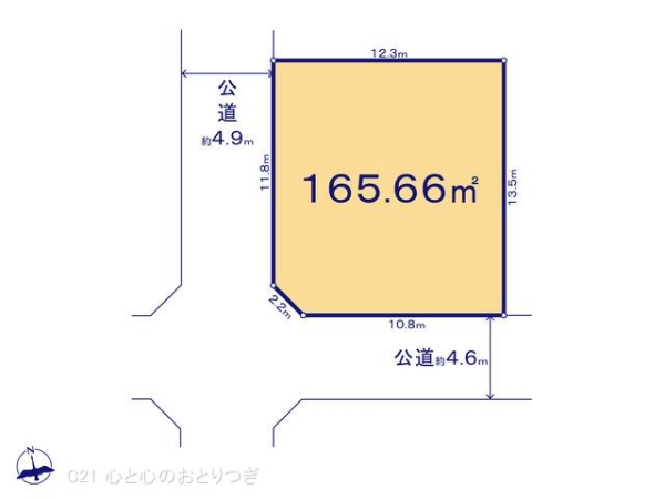 座間市相武台3丁目2期　建築条件なし売地