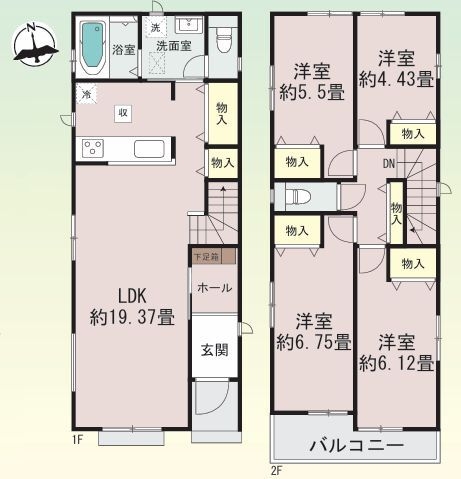 大和市西鶴間6丁目　新築分譲住宅　C号棟