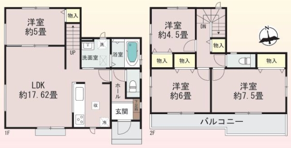 大和市西鶴間6丁目　新築分譲住宅　A号棟