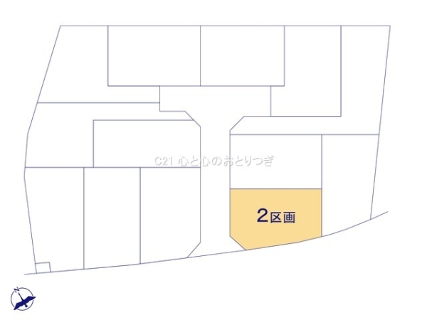 相模原市中央区田名第36II期　建築条件なし売地　2区画
