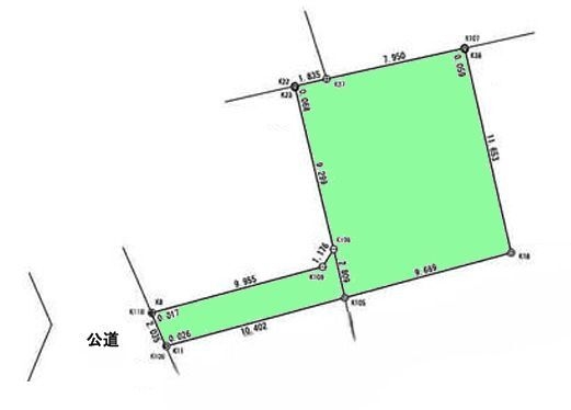 町田市南大谷3丁目 建築条件なし売地