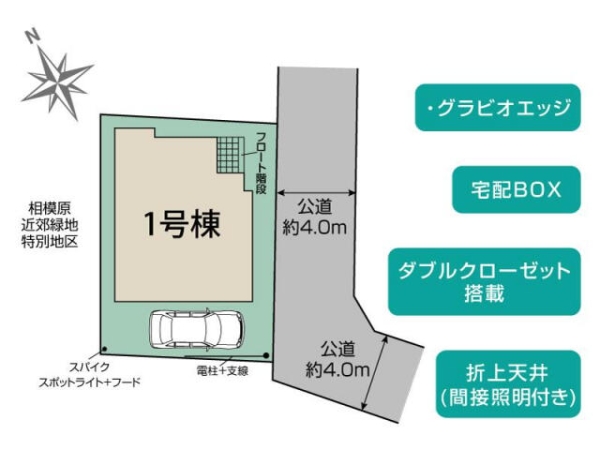 相模原市南区若松1丁目2期　新築分譲住宅