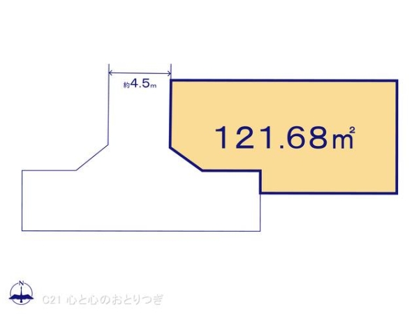 座間市東原3丁目2期　建築条件なし売地　D区画