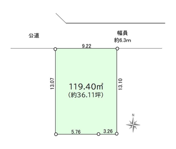 座間市入谷東2丁目3期　建築条件なし売地
